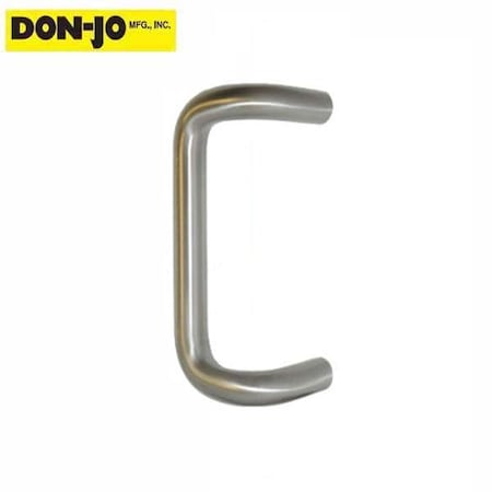 Don-Jo: Offset Door Round Pull 9 CTC - Satin Aluminum